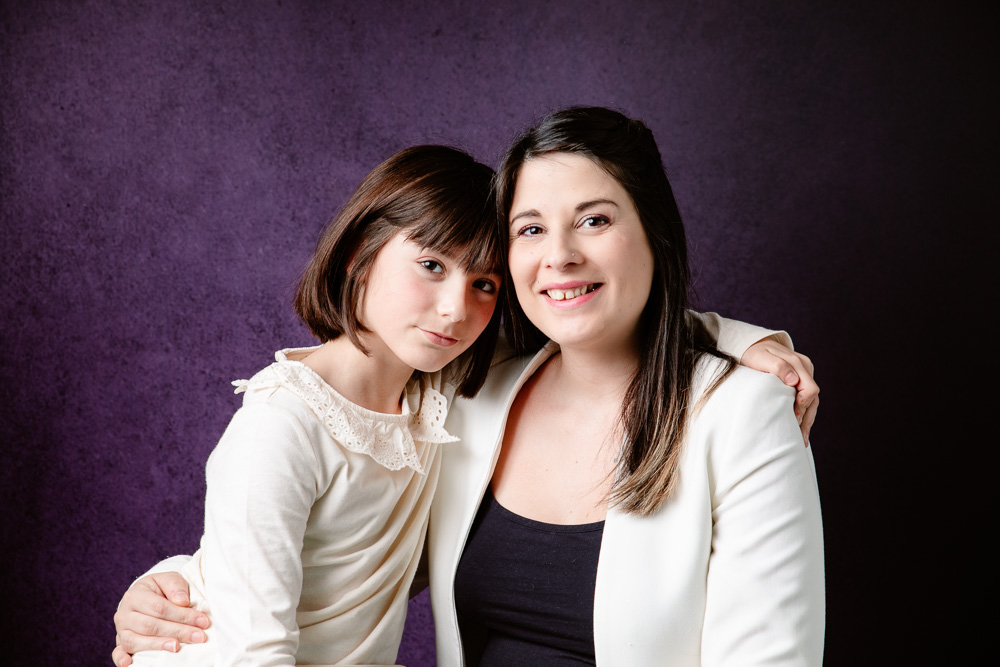 portrait famille mère-fille studio Saint-Herblain