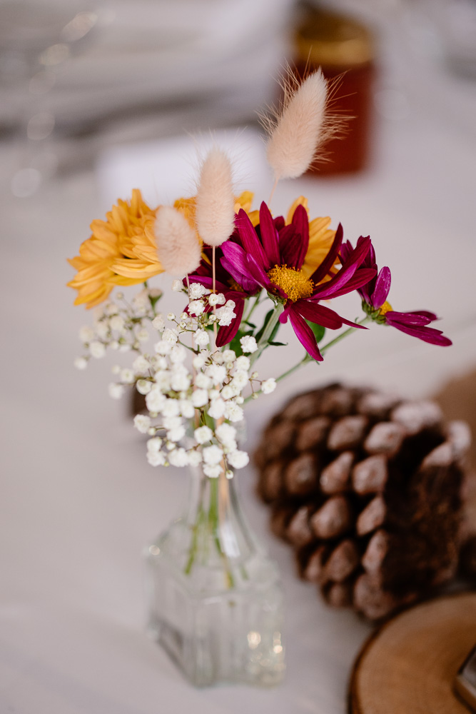 déco mariage hiver château de Vair