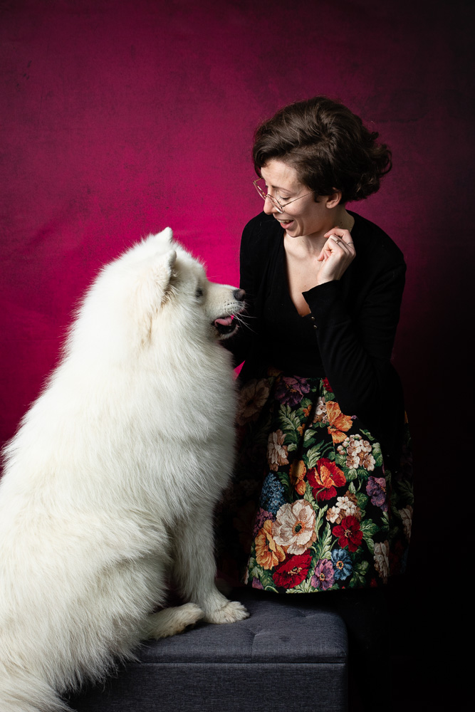 portrait famille chien studio Nantes Saint-Herblain