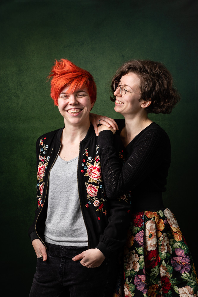 portrait couple femme studio LGBT Nantes