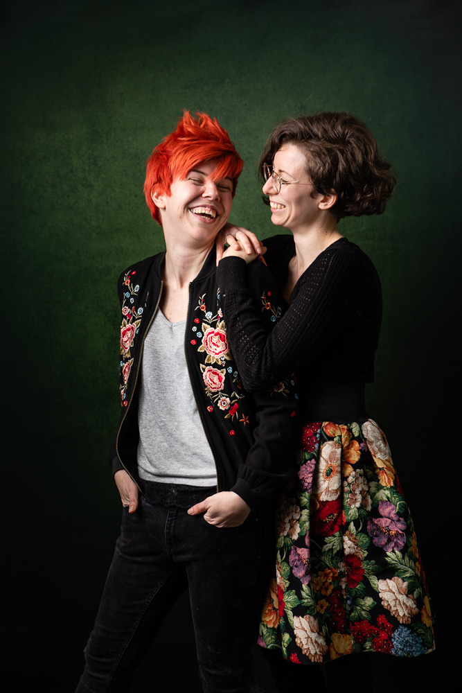 portrait couple femme studio LGBT Nantes