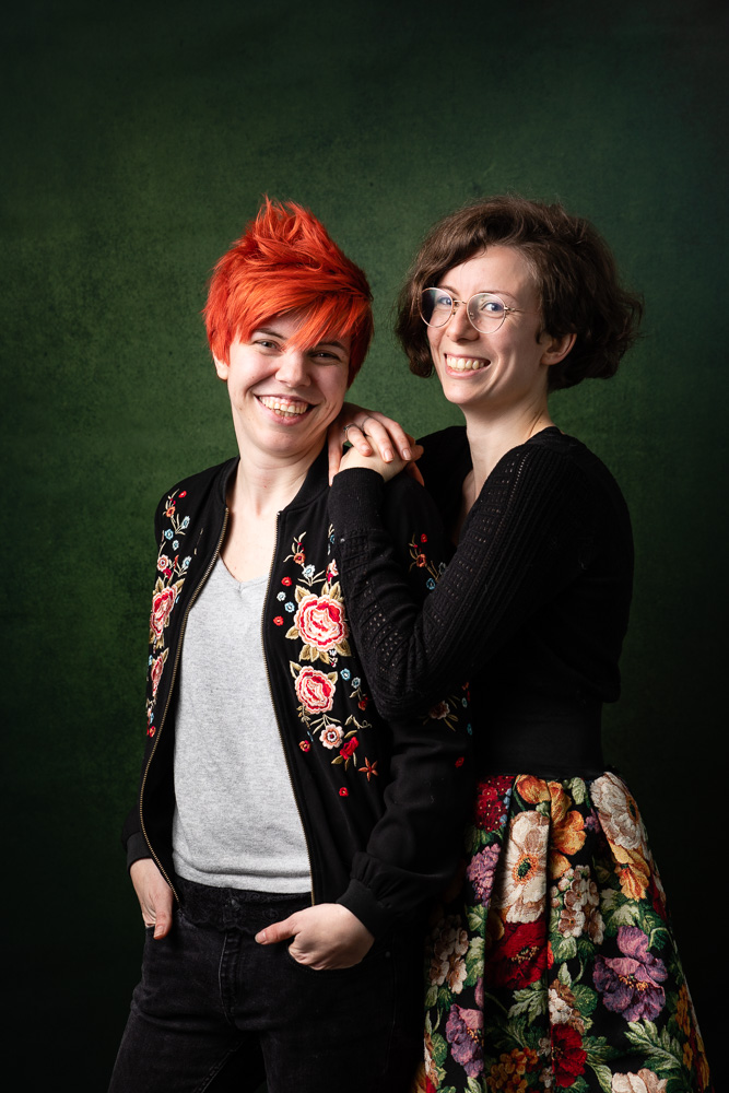 portrait couple femme studio LGBT Nantes