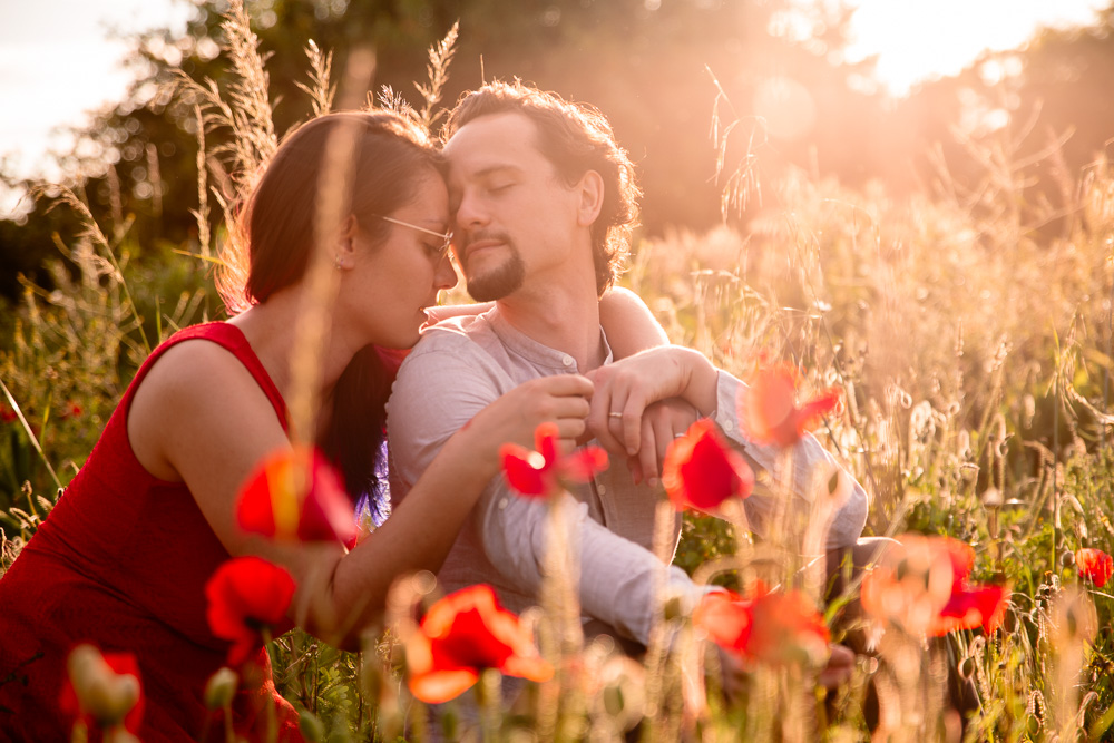 love couple photographe Nantes lifestyle coquelicots